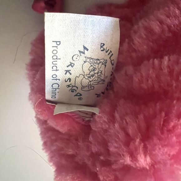 Build A Bear Hello Kitty Pink Slippers Sanrio Kawaii Fuzzy Teddy Bear Shoes HTF - Picture 4 of 5